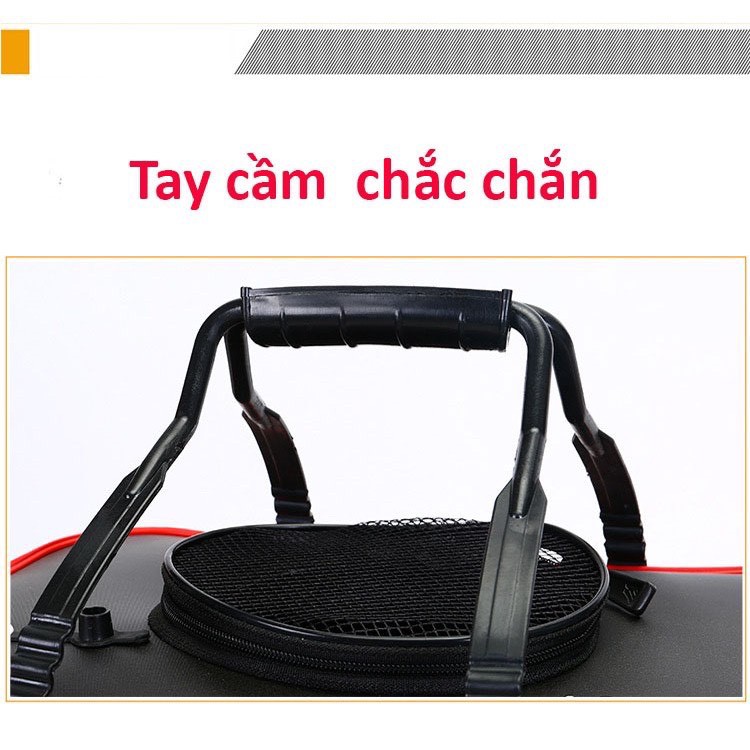 Thùng Đựng Cá Đa Năng chất liệu Eva chống thấm nước ,  có từ 30cm đến 55cm , gọn gàng , vệ sinh đơn giản , tiện lợi