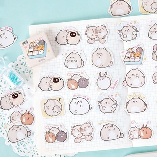 Hộp 45 sticker Chubby chuột béo ú siêu cute 🐭