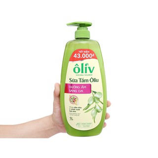 Sữa tắm ôliu Ôliv dưỡng ẩm sáng da 1 lít