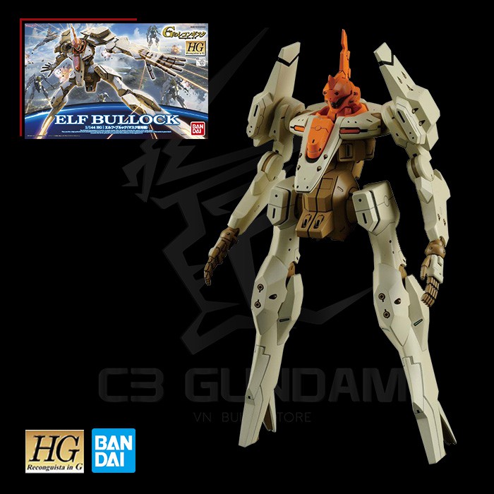 MÔ HÌNH GUNDAM BANDAI  HG 1/144 ELF BULLOCK HGG GUNDAM G SELF