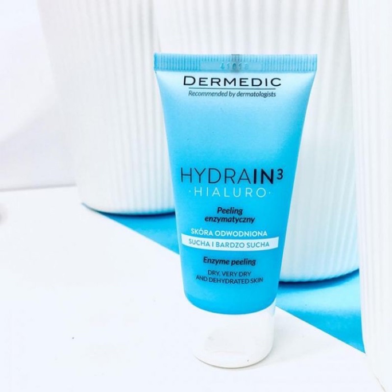 Tẩy da chết Dermedic Hydrain3 Hialuro, tẩy da chết da mặt giúp làm sạch và tẩy tế bào chết 50ml