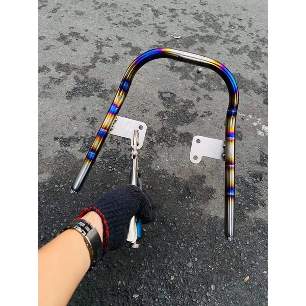 Tay dắt sau  cảng sau titanium xịn wave nhỏ , wave 2017 , sirus , fu led , fu mập