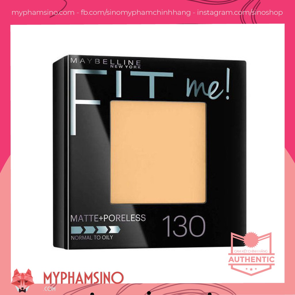 [CHÍNH HÃNG] Phấn phủ Maybelline Fit Me kiềm dầu, chống nắng (date cuối năm 2022)