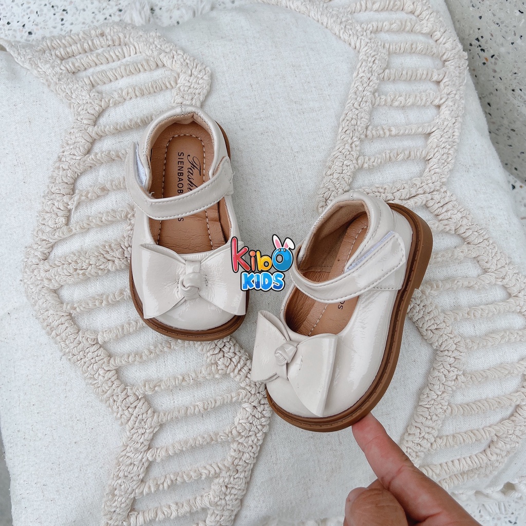 Giày Bé Gái - Giày búp bê da mềm phong cách Vintage BB4663 (có ảnh thật)
