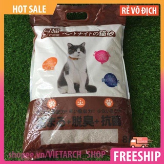 SIÊU PHẨM ÍT BỤI - cát mèo Nhật 8l 4kg (giao mùi ngẫu nhiên)