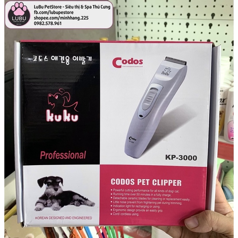 Tông codos KP3000 chuyên cắt lông chó mèo