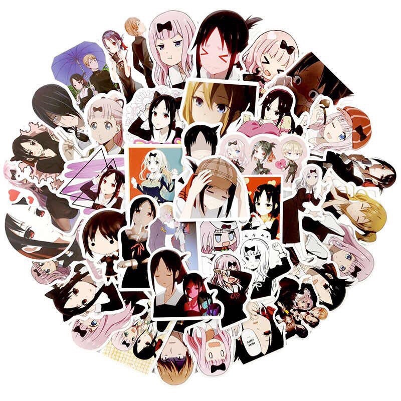 Ảnh sticker Kaguya-sama Love Is war sét 30-50 cái ép lụa