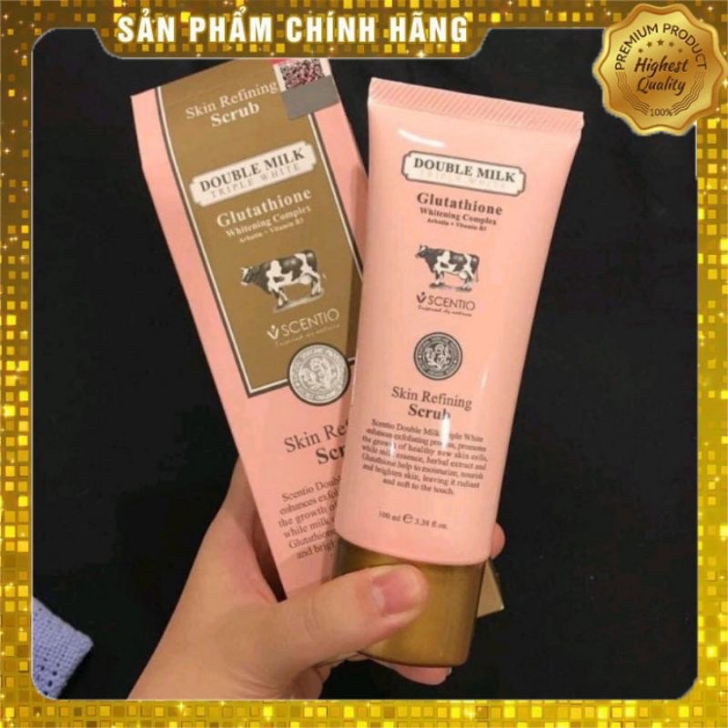 Tẩy da chết bò Double Milk chính hãng Beauty Buffet Thái Lan