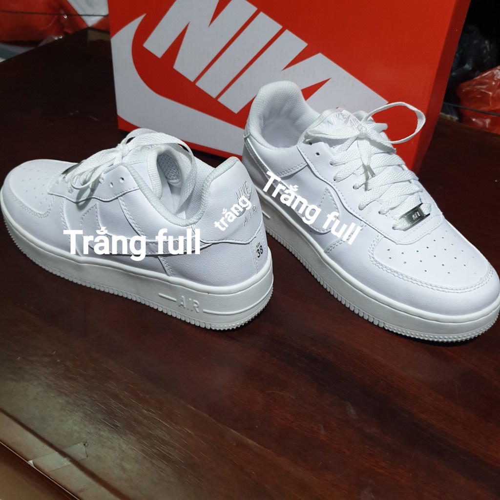 [Giá hủy diệt] [Full box+bill] Giày Force AF1 màu Trắng Size Nam Nữ cao cấp hàng khâu đế