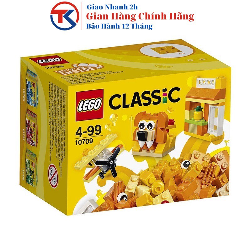 LEGO CLASSIC Hộp Lắp Ráp Classic Màu Cam 10709 ( 55 chi tiết )