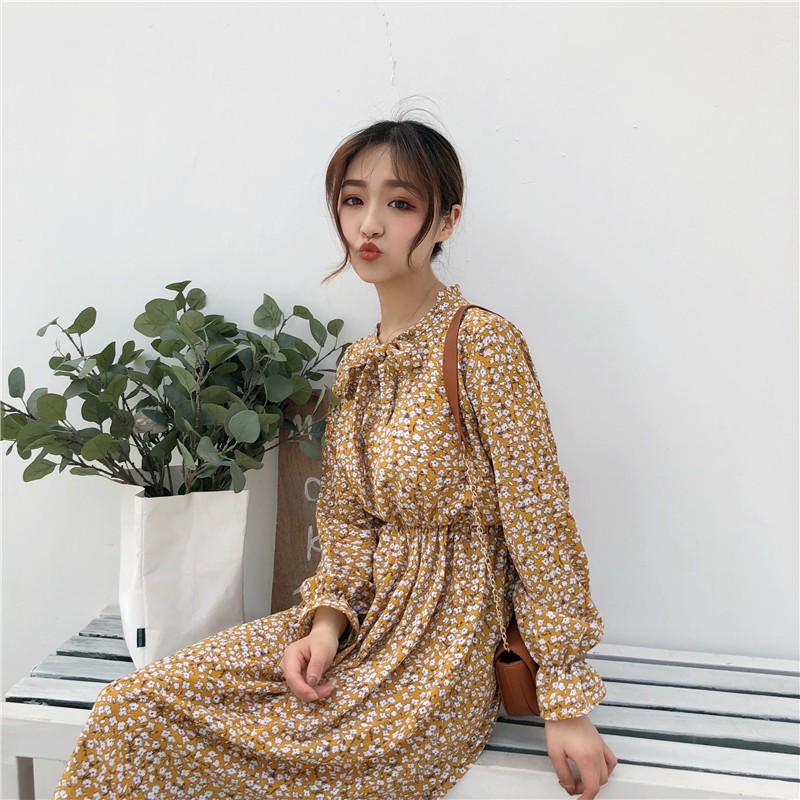 VÁY ĐẦM HOA NHÍ PHONG CÁCH VITAGE CỰC XINH