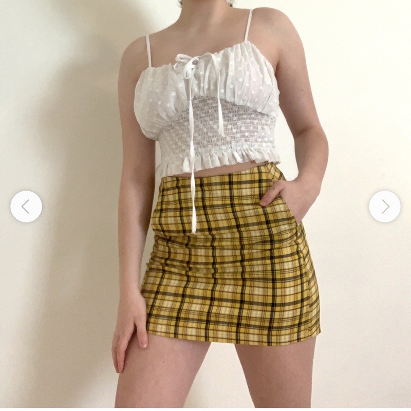 Chân váy urban caro