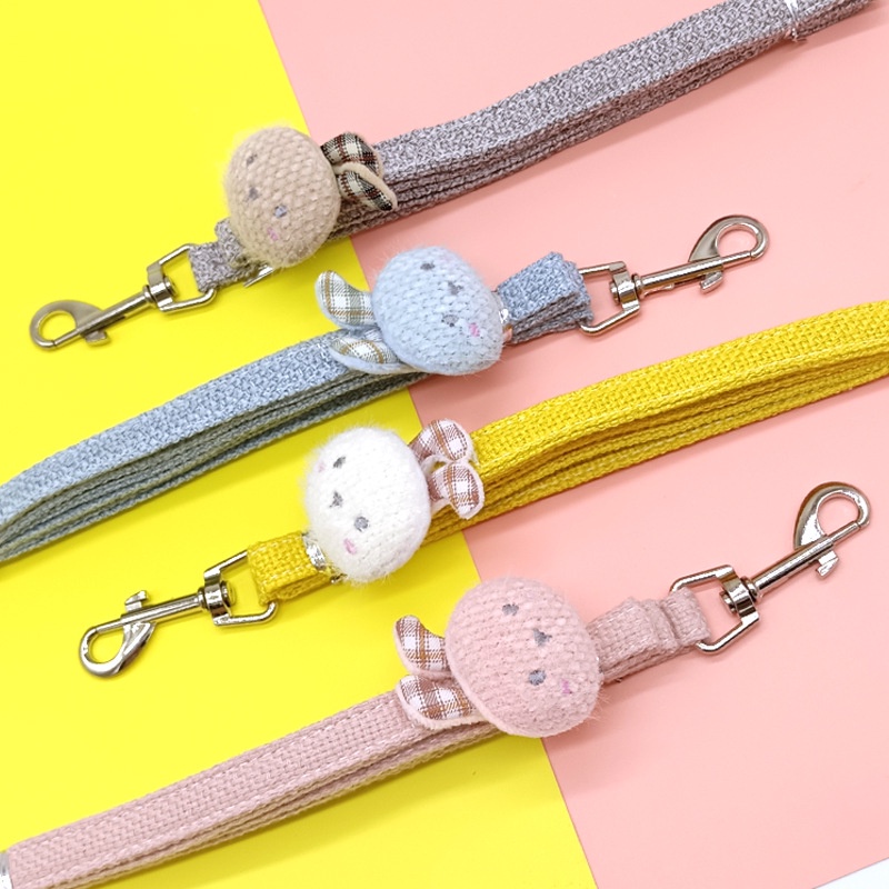 Bộ dây dắt thú cưng đi dạo kiểu Hàn Quốc dễ thương
