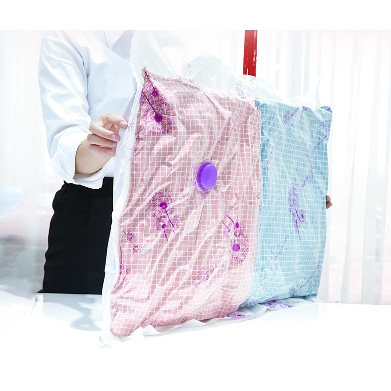 Bộ 8 túi hút chân không đựng chăn màn quần áo tặng kèm bơm tay cao cấp dododios