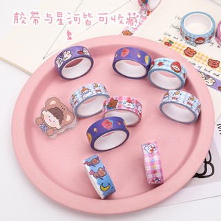 Cuộn băng dính Washi tape trang trí sổ