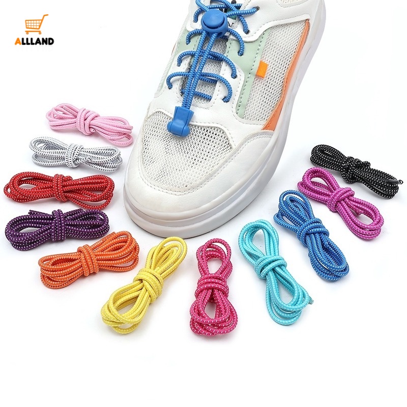 1 Cặp Dây Giày Khóa Tròn Nhiều Màu Sắc