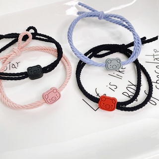 Dây cột tóc, đồ buộc tóc họa tiết hình heo mini dễ thương