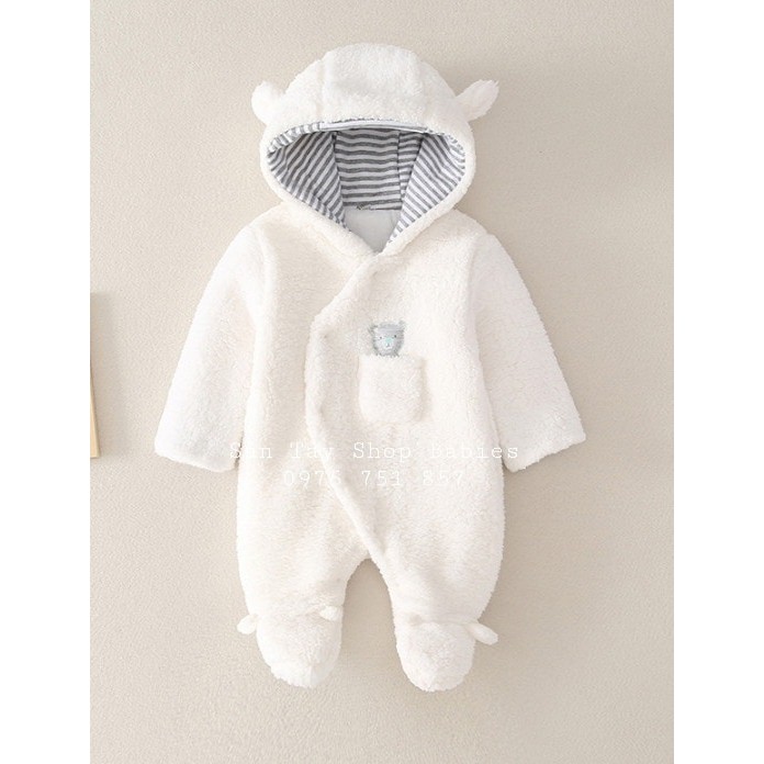 Body ủ gấu lông cho bé