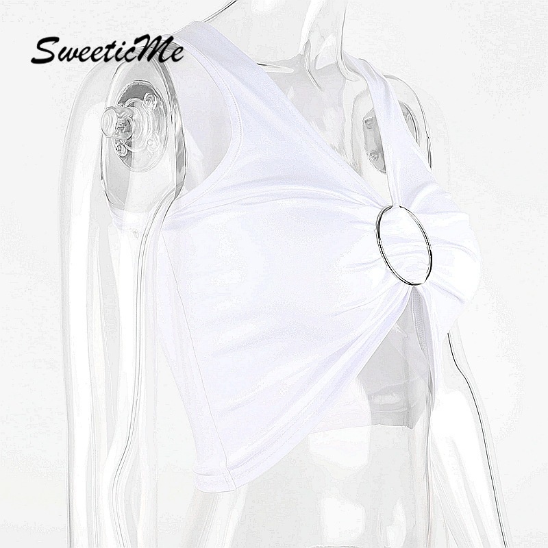 Áo Không Tay Cổ Chữ V Phối Vòng Kim Loại Đính Nơ Gợi Cảm Cho Nữ 2021 | BigBuy360 - bigbuy360.vn