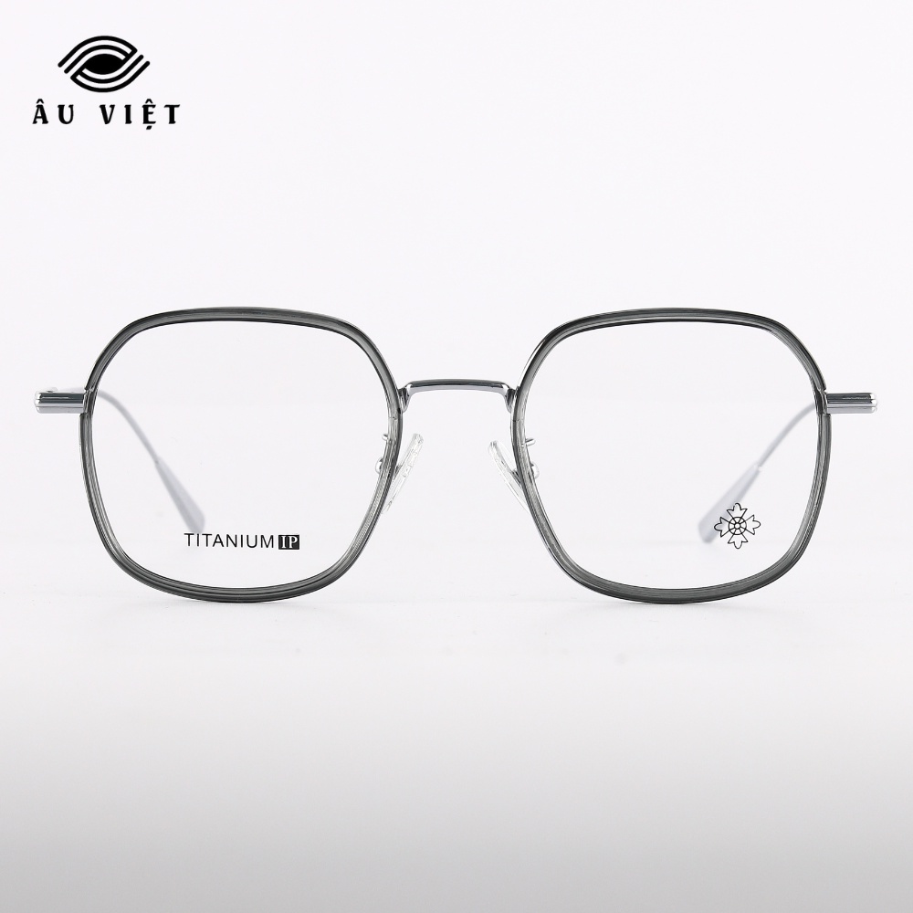 Gọng kính kim loại titanium Ch RS-88008 dáng vuông Full box