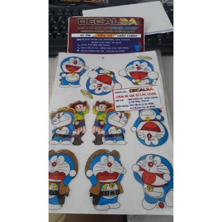 Sticker Doraemon đổ nổi