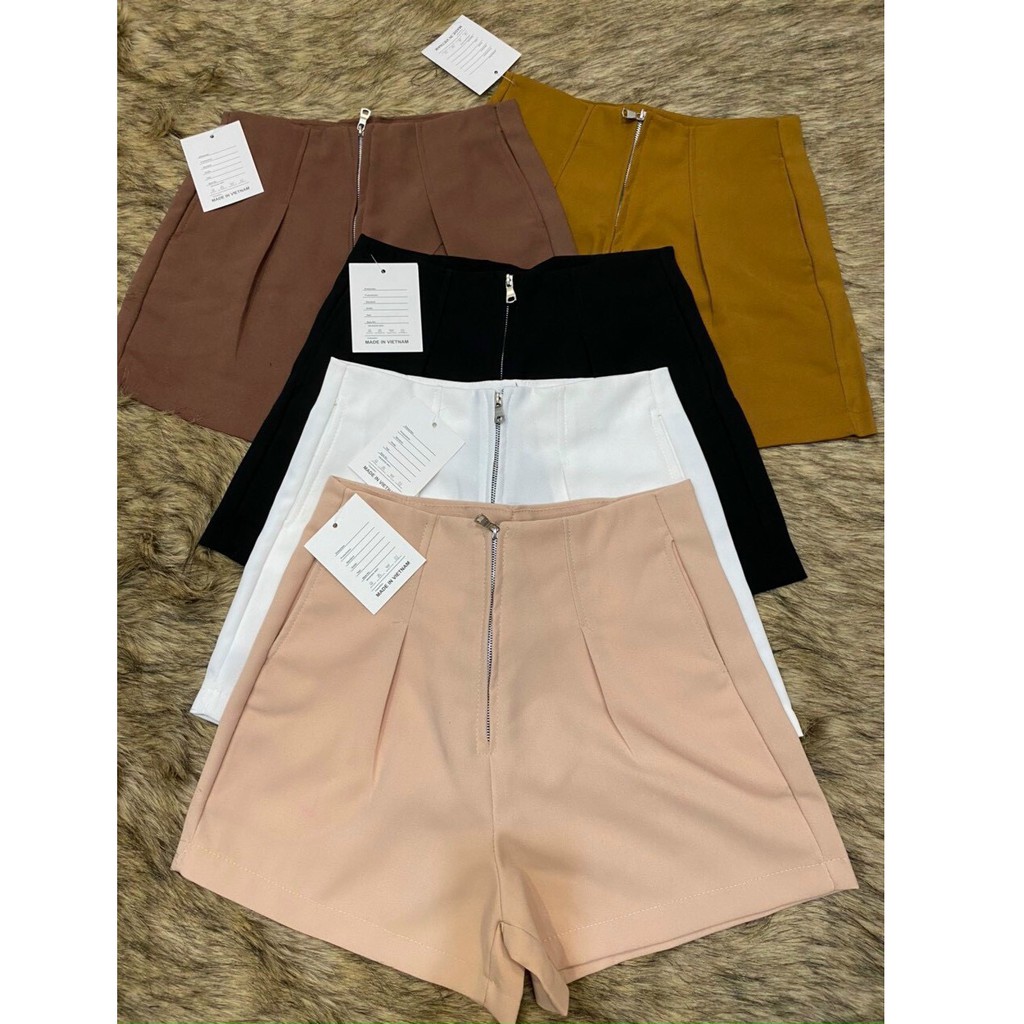 Quần short vải lưng cao QS24