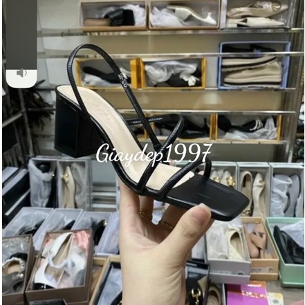 Sandal Cao Gót Quai Mảnh 5 Phân, Gót Vuông, Êm Chân, Trẻ Trung Năng Động Dễ Phối Đồ Hót 2022-Mã M01