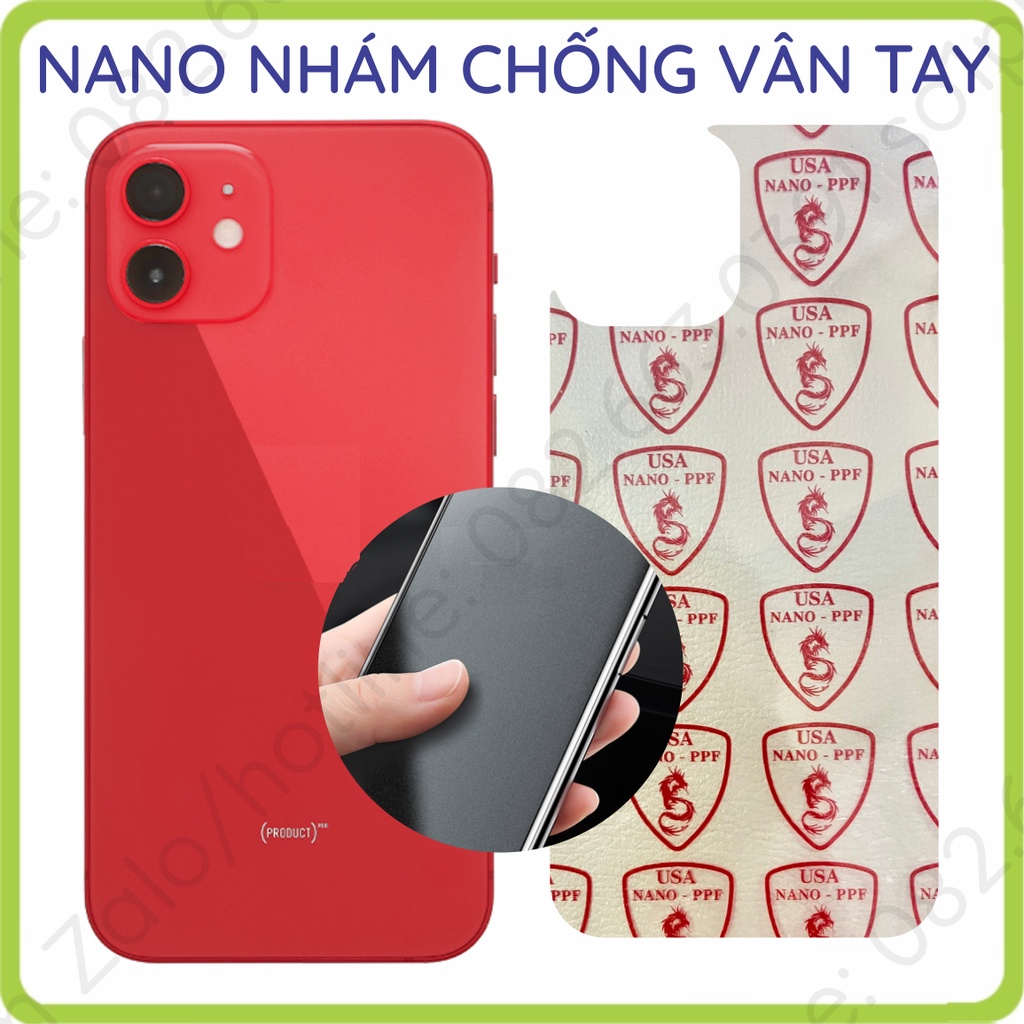 Dán cường lực mặt sau Iphone 12 / 12 pro / 12 mini / 12 pro max (12 promax) dẻo nano, chống vỡ