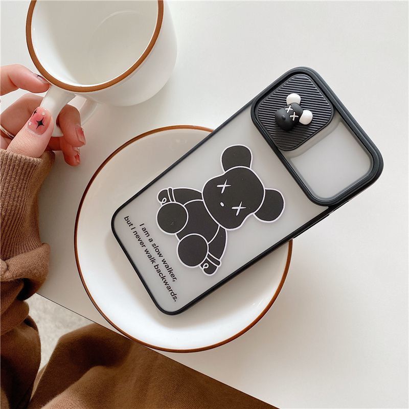 Ốp điện thoại có nắp trượt bảo vệ camera thích hợp cho iPhone 11 12 12Pro 12ProMax 13 13Pro 13ProMax 14Pro 14ProMax