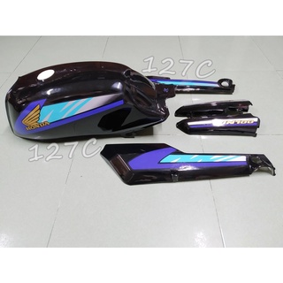 [HCM] Combo bộ Bình xăng lớn & Cốp lớn + nhỏ Win 100cc (Đen/ Đỏ)