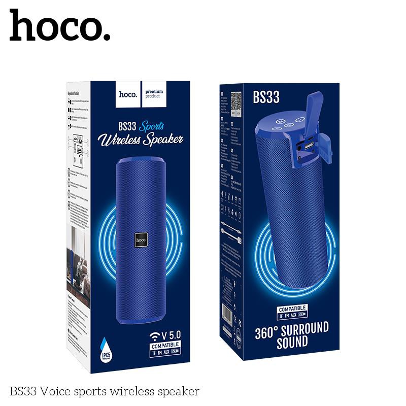 Loa bluetooth chống nước tích hợp nính năng FM, AUX Hoco BS33 -Bảo hành 12 tháng