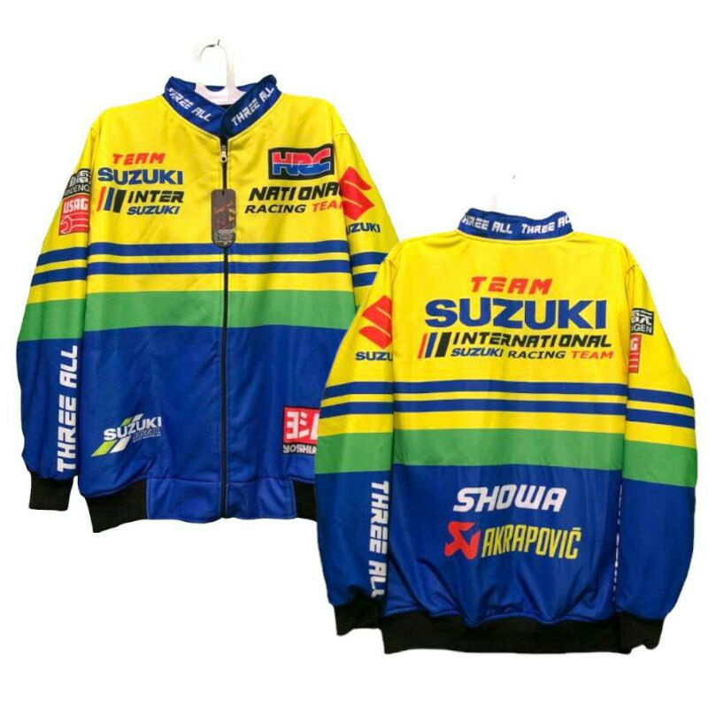 Áo Khoác Đua Xe Nascar Đội SUZUKI | Áo Khoác Động Cơ Cổ Điển