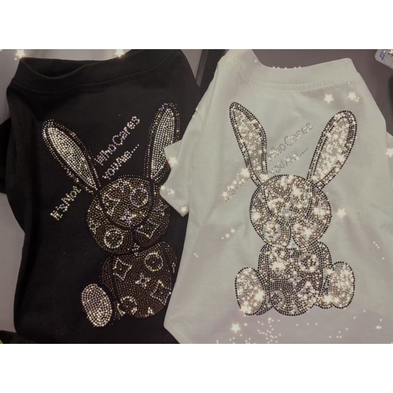 Áo Hottrend cao cấp đính hột xịn sò dành cho cún và mèo cưng. vải thun lạnh co gian 4 chiều. 2kg-12kg