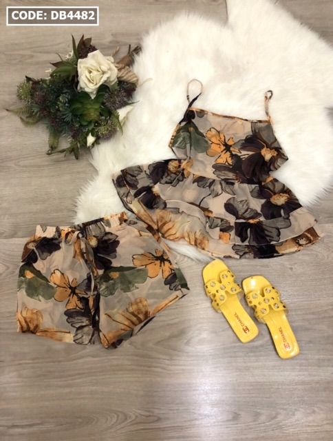 Set đồ đũi nữ quần đùi phối áo 2 dây siêu mát siêu sang siêu đẹp nha mn 😘😘😘 | BigBuy360 - bigbuy360.vn