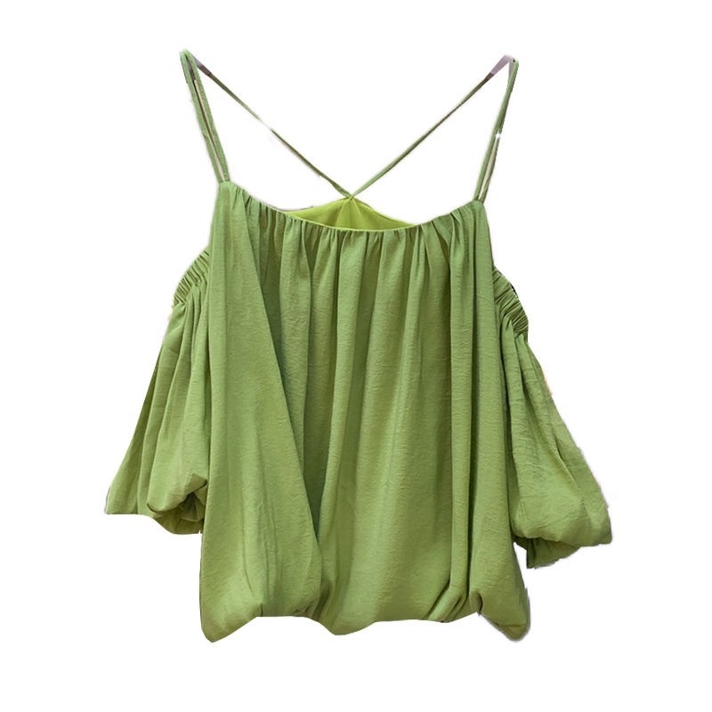 Áo Thun Chiffon Tay Ngắn Hở Vai Thời Trang Mùa Xuân Dành Cho Nữ