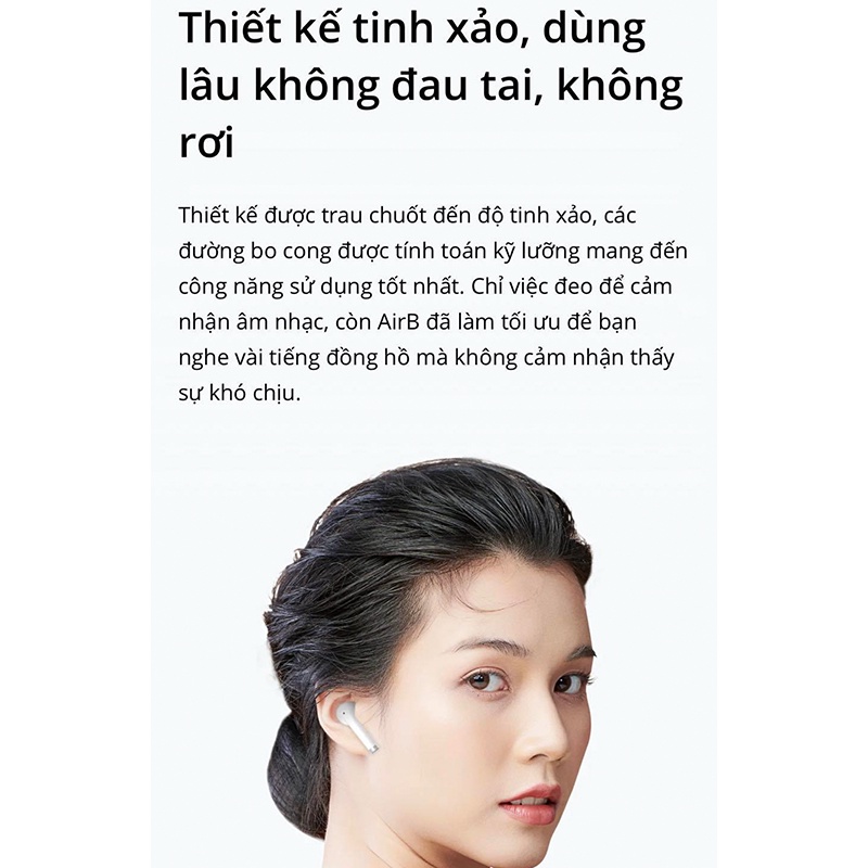 Tai nghe không dây AirB chính hãng Bkav - Bảo hành toàn quốc 12 tháng