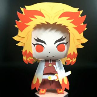 Mô hình giấy anime Viêm Trụ Rengoku Kyoujurou Demon slayer/Kimetsu no Yaiba]