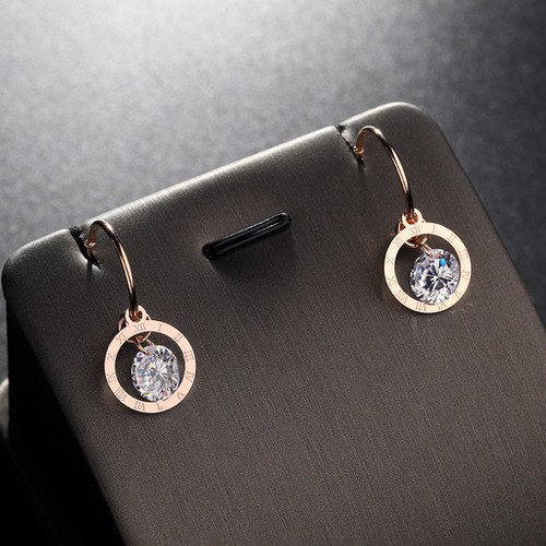 Bông Tai Dự Tiệc Sang Trọng Titan Ko Đen TT 2506