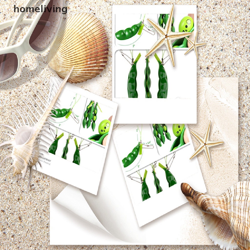 1 Móc Khóa Hạt Đậu Edamame Bóp Để Giảm Căng Thẳng