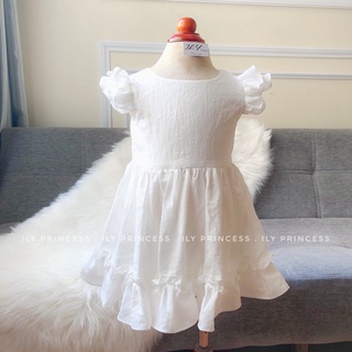 Váy Linen cho bé gái, váy thiết kế cực xinh VT07