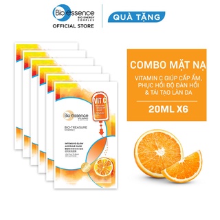 Combo 6 mặt nạ bio-essence treasure tinh chất vitamin c20ml