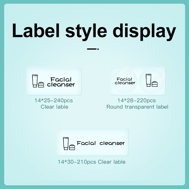 Giấy nhãn NIIMBOT D11/ D110/ D101 trong suốt phân loại thực phẩm chống nước chống dầu