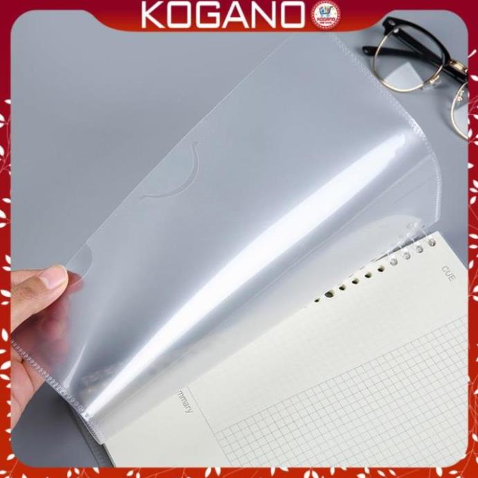 Bìa sổ còng binder KOGANO bìa còng 20 lỗ A5 kiêm túi đựng trong suốt SN-001382