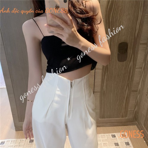 Quần suông ống rộng Goness lưng cao vải cao cấp culottes nữ mặc kéo dài chân - Q01 | BigBuy360 - bigbuy360.vn