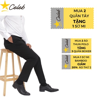Quần Tây Nam Ôm  Màu Đen CELEB DQ04