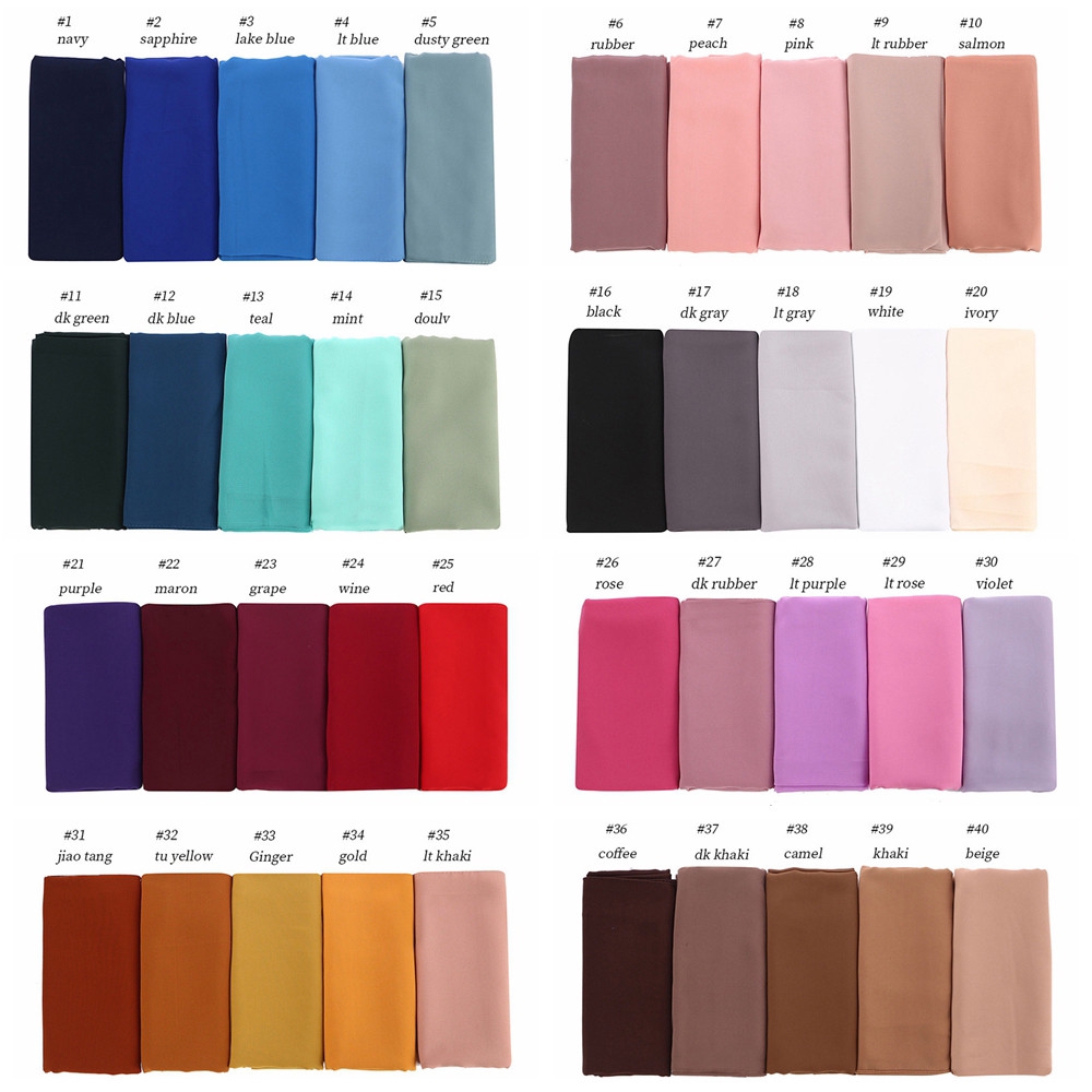 Khăn Trùm Đầu Nữ Kiểu Hồi Giáo Màu Trơn Thời Trang Mới