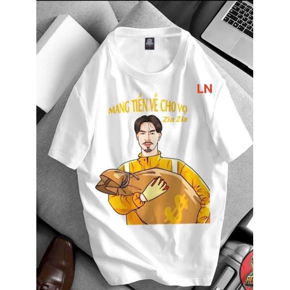 Áo thun tay lỡ Mang tiền cho Me❤áo phông nam nữ unisex form rộng freesiz❤ Kiểu áo sad boiz mặc nhóm ; đôi