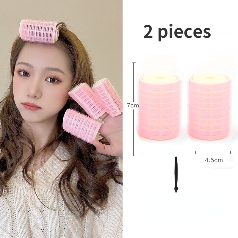 Kẹp tóc mái cố định tích hợp lô uốn tóc xoăn bồng bềnh không làm gãy tóc phong cách Hàn Quốc cho nữ