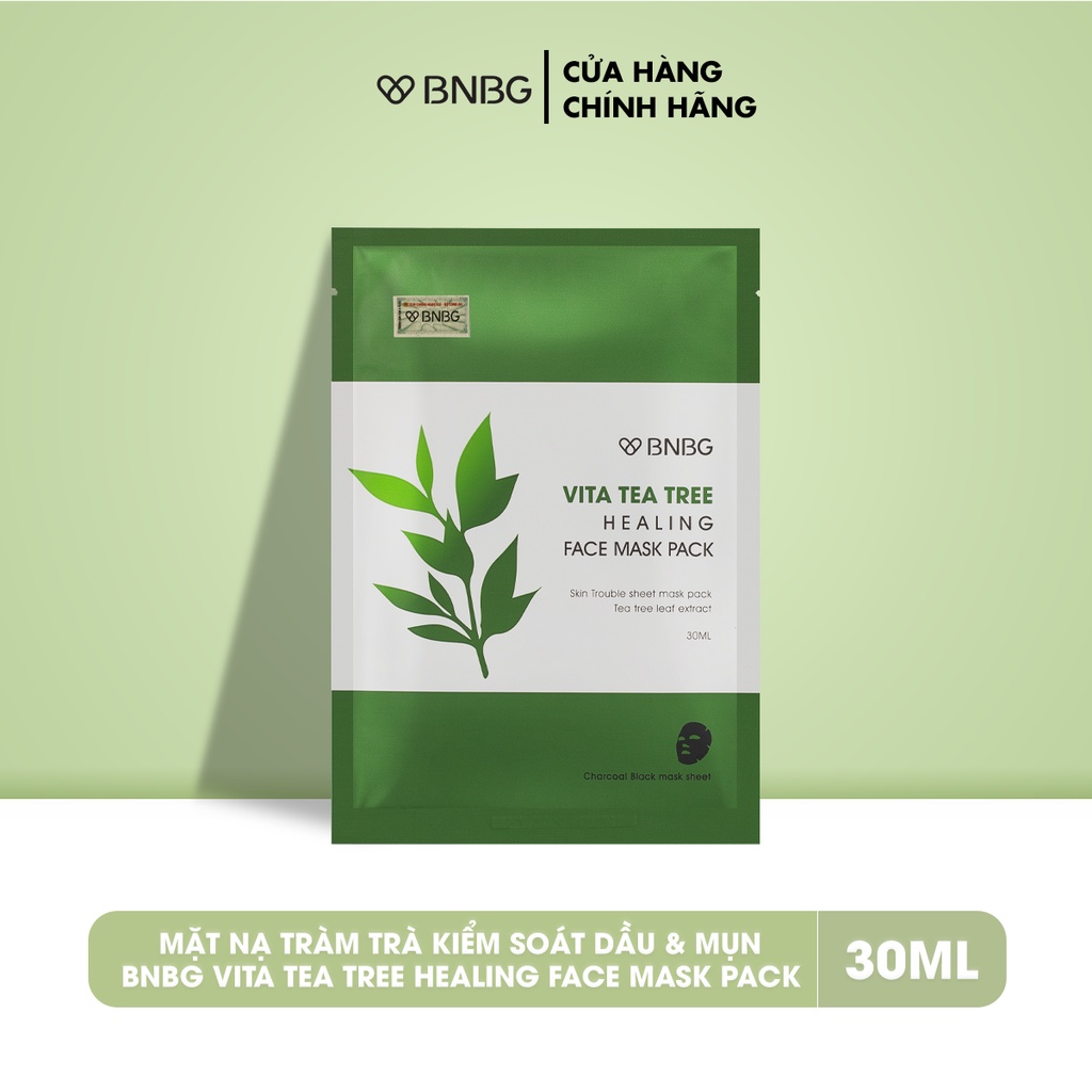 Mặt Nạ BNBG Tràm Trà Thải Độc Da, Giảm Mụn Vita Tea Tree Healing Face Mask Pack 30ml