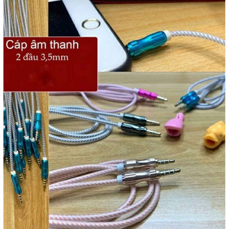 Cáp âm thanh nối dài 2 đầu 3.5mm - Cáp AUX, chất lượng cao